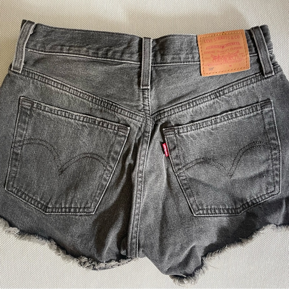 Levi's Women's Charcoal Jean Shorts